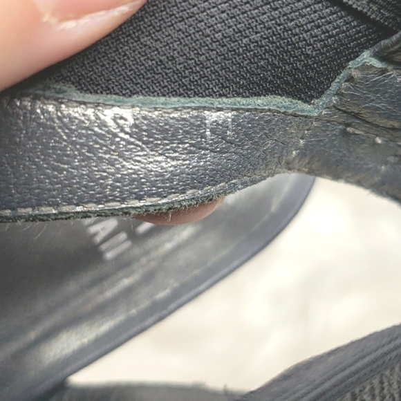 Stuart Weitzman Glover Stretch Wedge Sandal, Gray Denim 9 - Picture 14 of 14